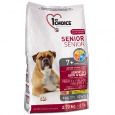 1st Choice Senior Sensitive Skin & Coat Фест Чойс с ягненком и океанической рыбой корм для пожилых собак 2,72 кг (11165)